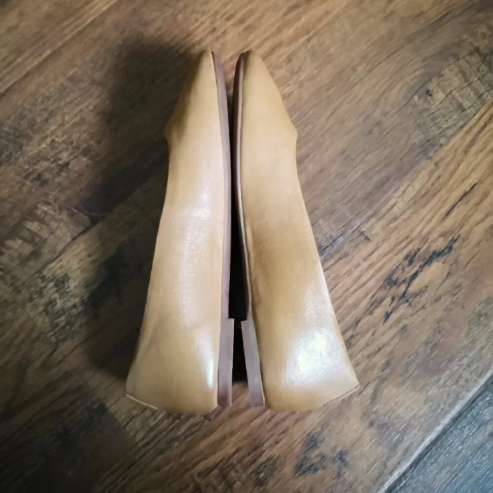 Hush Puppies Kendal PF Ballet‎ Flat Tan Full Grain Leather Size 9